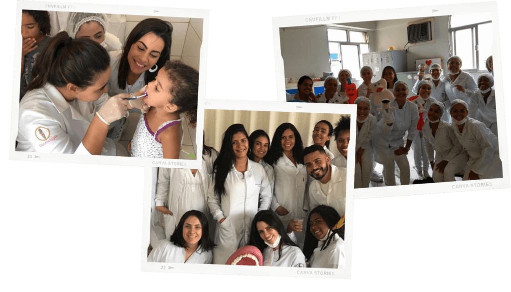 imagens de projetos sociais do curso tecnico de saude bucal - escola tsb